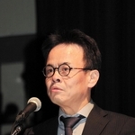 兵庫県立大学環境人間学部教授、宇高雄志さん＝姫路市文化センター