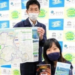 但馬地域のサイクリングコースを紹介する携帯版マップが完成＝豊岡市幸町