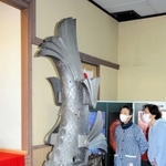 地場産業は瓦作り。姫路城のしゃちほこ（復元）が目を引く＝姫路市船津町