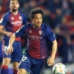 昨季、スペイン２部リーグ優勝と１部復帰に大きく貢献し、今季はさらなる飛躍が期待されるウエスカの岡崎慎司＝２月、マドリード（共同）