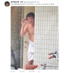 必ず見送ってくれる赤井英和さん