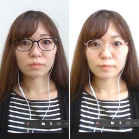 あなたは左右どちらのメガネに好印象を覚えますか？