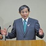 会見を行う和歌山県・仁坂吉伸知事