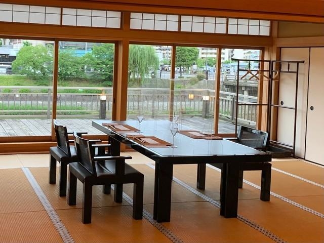 鴨川を一望できる２階の部屋