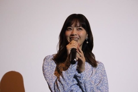 大阪に映画の舞台挨拶で凱旋した西野七瀬さん（2021年8月16日、梅田ブルク7）