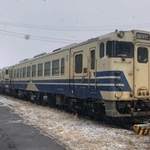 今春まで走っていた五能線カラーのキハ４０形式気動車