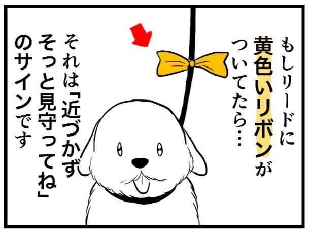 神戸新聞next 連載 特集 話題 漫画 イエローリボンの犬 目に見えない病気やトラウマがある そっと見守って 黄色いリボンが目印