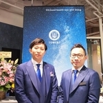 大阪市内でタワーマンションの売買実績1位を誇るES＆Companyの中岡真吾代表取締役CEO（左）、芝崎健一取締役COO