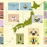 昆布を用いた正月飾りの分布図（齋藤貴之さん提供）
