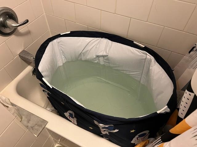 これなら海外でもお風呂が楽しめる…！（Satoshi Onoderaさん提供）