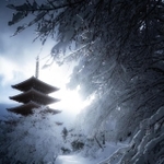 野趣あふれる自然と成相寺の雪景色＝Hiroaki Sekioka | 関岡 大晃さん（@hirography_321）提供