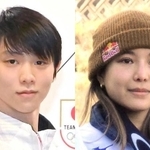 恋人にしたいオリンピック選手に選ばれた、羽生結弦選手（左）と高梨沙羅選手