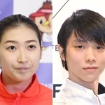 競泳の池江璃花子（左）とフィギュアスケート羽生結弦