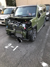 出勤しようと駐車場に向かうとそこにあったものは…（じゃっきーちゃんさん提供）