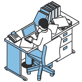 どうすればデスクが散らからなくなるのか…　※画像はイメージです（こんざい/stock.adobe.com）