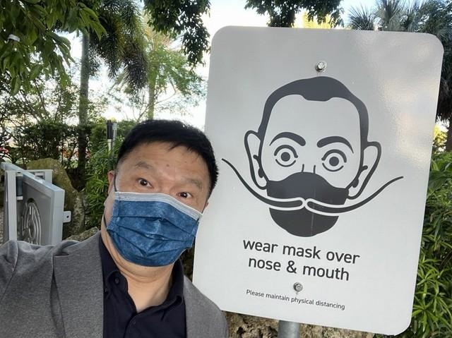 歯科学会に参加するため渡米した"パンヂー陳”こと陳明裕さん