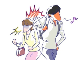 わざとぶつかってくる人…相手を選んでる？＝Sorao-N/stock.adobe.com