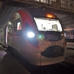 韓国製のウクライナの特急列車