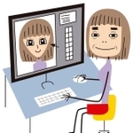 画像編集ソフトで顔を修正する女性　※イメージ（poosan/stock.adobe.com）