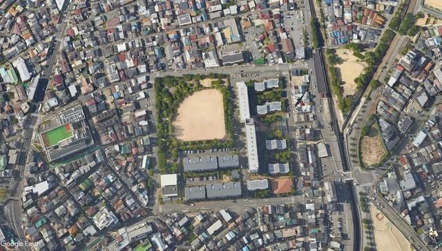 今の菊水町　(C) Google