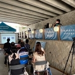 有馬川親水広場で開かれた『Rethink Creator PROJECT』有馬セミナー集中版の様子