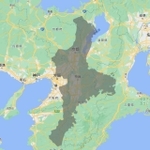 三重県と近畿地方の比較図（ただのキツネさん提供）