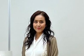 シンポジウムに登壇した女優の杉本彩さん(筆者撮影)