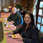 デザートのかぼちゃケーキまで堪能した