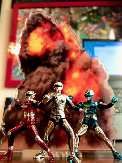 「爆破だーー！！！」（ベルク郎さん提供）