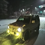 愛車ジムニーで六甲山（みるふぉんさん提供）