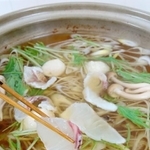 家でも簡単に楽しめる「天然真鯛のしゃぶしゃぶ」（野菜は別）