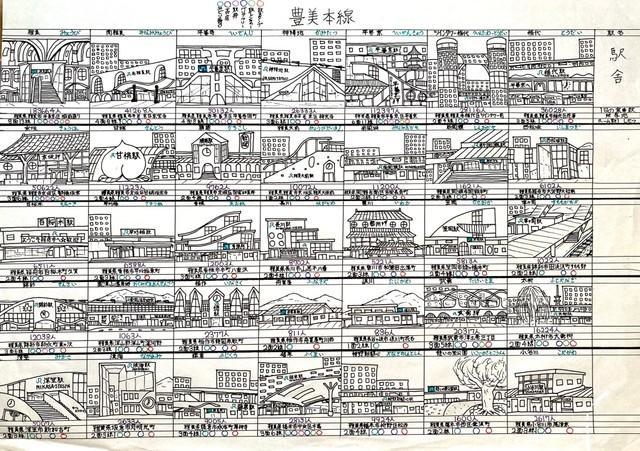 小4のころ夢中で描いた空想鉄道世界にSNSが絶賛→美大生になった本人も