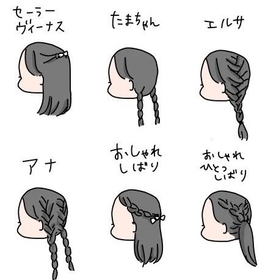 娘さんからの「髪型リクエスト一覧表」が話題です（つんさん@yan_mugiツイッターから、画像を一部抜粋しています）