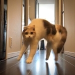 ステップが大きすぎてもはやジャンプです！（提供）