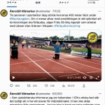 競技を妨害する環境保護団体「Återställ Våtmarker」のメンバー(同団体ツイッターより)