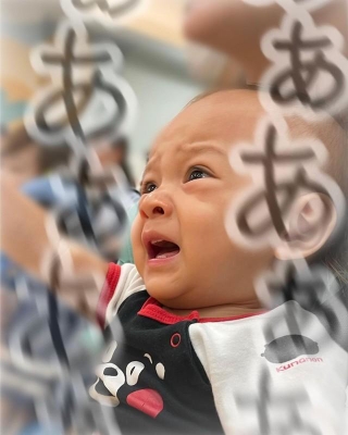 【7/7】怖がってるようにも見えますが、実は嬉しさの爆発（提供：月光もりあさん）
