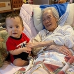 ひいおばあちゃんも碧君も、とっても嬉しそう！（提供：紺野恭子さん）