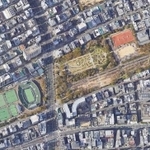 現在の靭公園　（C）Google