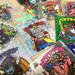 男性が子どもの頃から集めたビックリマンシールのコレクション（いずれも提供写真）