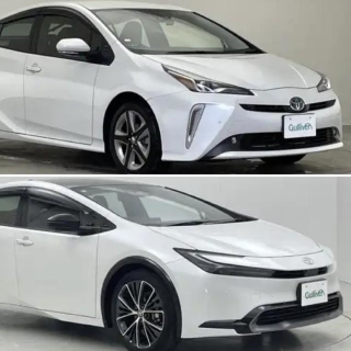 モデルチェンジの前後で見た目が変わったプリウス（提供：norico by ガリバー）