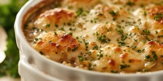 「新玉ねぎ」で作るチーズ焼き※画像はAIが作成したイメージです（IndigoElf/stock.adobe.com）
