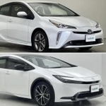 モデルチェンジの前後で見た目が変わったプリウス（提供：norico by ガリバー）