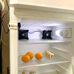 効きの悪い冷蔵庫に「ファン」を設置すると…（ﾏｻﾊﾙ電機 LittleWingElectron@7_62nato7_62さんのX投稿より）