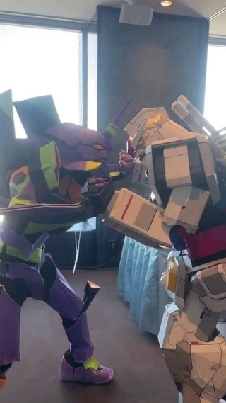 エヴァとガンダムが夢の対決…！？ ※なつはさんのX動画より抜粋