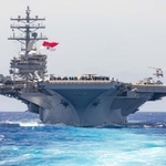 アメリカ原子力空母ロナルド・レーガン　 在日米軍司令部（USFJ）のXより