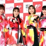 ももいろクローバーＺの佐々木彩夏、百田夏菜子、玉井詩織、高城れに＝2024年撮影