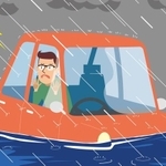 車の水没などに備えて「緊急脱出ハンマー」を用意しておこう※画像はイメージです（あきよしごろー/stock.adobe.com）