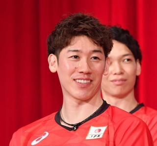 パリ五輪の壮行会に出席したバレーボール男子日本代表の石川祐希選手＝7月撮影