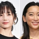 大型自動車免許を持つ宮崎あおいさん（左）、狩猟免許を持つ杏さん
