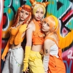 5色のジョジョ5部女子コスプレpart1（提供：組織🦖さん）